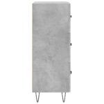 vidaXL Komoda betónovo sivá 34,5x34x90 cm spracované drevo – Obrázok 7