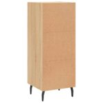 vidaXL Komoda dub sonoma 34,5x34x90 cm spracované drevo – Obrázok 8