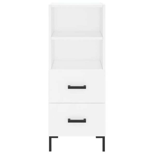 vidaXL Komoda biela 34,5x34x90 cm spracované drevo – Obrázok 6