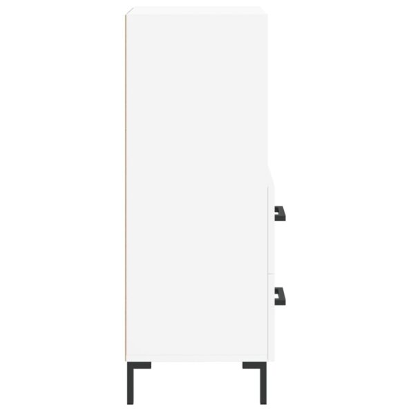 vidaXL Komoda biela 34,5x34x90 cm spracované drevo – Obrázok 7