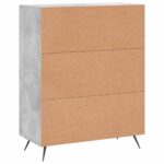 vidaXL Komoda betónovo sivá 69,5x34x90 cm kompozitné drevo – Obrázok 8
