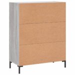 vidaXL Komoda sivý dub sonoma 69,5x34x90 cm kompozitné drevo – Obrázok 8
