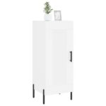 vidaXL Komoda biela 34,5x34x90 cm spracované drevo – Obrázok 3
