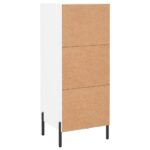 vidaXL Komoda biela 34,5x34x90 cm spracované drevo – Obrázok 8