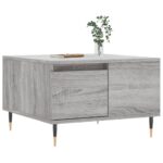vidaXL Konferenčný stolík sivý dub sonoma 55x55x36,5 spracované drevo – Obrázok 3