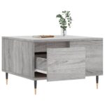 vidaXL Konferenčný stolík sivý dub sonoma 55x55x36,5 spracované drevo – Obrázok 4