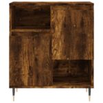 vidaXL Komoda dymový dub 60x35x70 cm spracované drevo – Obrázok 5