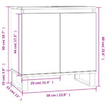 vidaXL Skrinka do kúpeľne dub sonoma 58x33x60 cm kompozitné drevo – Obrázok 10