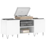vidaXL Skrinka na platne biela 121x38x48 cm kompozitné drevo – Obrázok 3