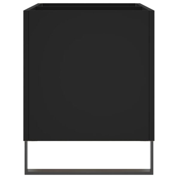 vidaXL Skrinka na platne čierna 74,5x38x48 cm kompozitné drevo – Obrázok 5