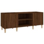 vidaXL Skrinka na platne hnedý dub 121x38x48 cm kompozitné drevo – Obrázok 2