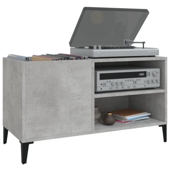 vidaXL Skrinka na platne betónovosivá 84,5x38x48 cm kompozitné drevo – Obrázok 4