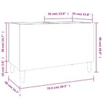 vidaXL Skrinka na platne čierna 74,5x38x48 cm kompozitné drevo – Obrázok 8