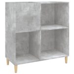 vidaXL Skrinka na platne betónovosivá 84,5x38x89 cm kompozitné drevo – Obrázok 2