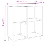 vidaXL Skrinka na platne betónovosivá 84,5x38x89 cm kompozitné drevo – Obrázok 9