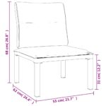 vidaXL 7-dielna záhradná sedacia súprava čierna sivá polyratan – Obrázok 11