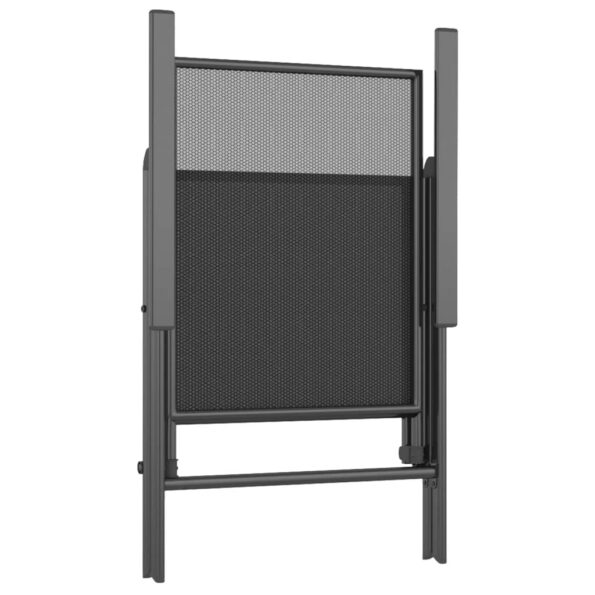 vidaXL 3-dielna záhradná jedálenská súprava oceľová antracitová – Obrázok 7