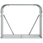 vidaXL Držiak na polená zelený 120x45x100 cm pozinkovaná oceľ – Obrázok 4
