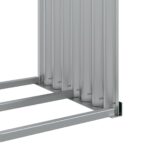 vidaXL Držiak na polená zelený 120x45x100 cm pozinkovaná oceľ – Obrázok 8