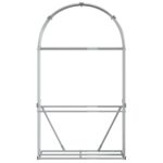 vidaXL Držiak na polená bledosivý 120x45x210 cm pozinkovaná oceľ – Obrázok 4