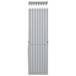 vidaXL Držiak na polená strieborný 40x45x170 cm pozinkovaná oceľ – Obrázok 5