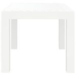 vidaXL Záhradný stolík biely 59x47x40 cm PP – Obrázok 4