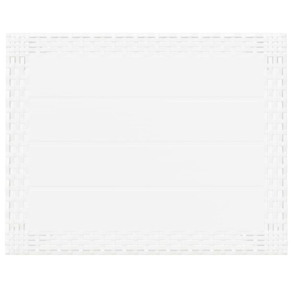 vidaXL Záhradný stolík biely 59x47x40 cm PP – Obrázok 5