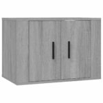 vidaXL Nástenné TV skrinky 2 ks sivé sonoma 57x34,5x40 cm – Obrázok 4