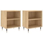 vidaXL Nočné skrinky 2 ks dub sonoma 40x30x50 cm kompozitné drevo – Obrázok 2