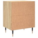 vidaXL Nočné skrinky 2 ks dub sonoma 40x30x50 cm kompozitné drevo – Obrázok 7