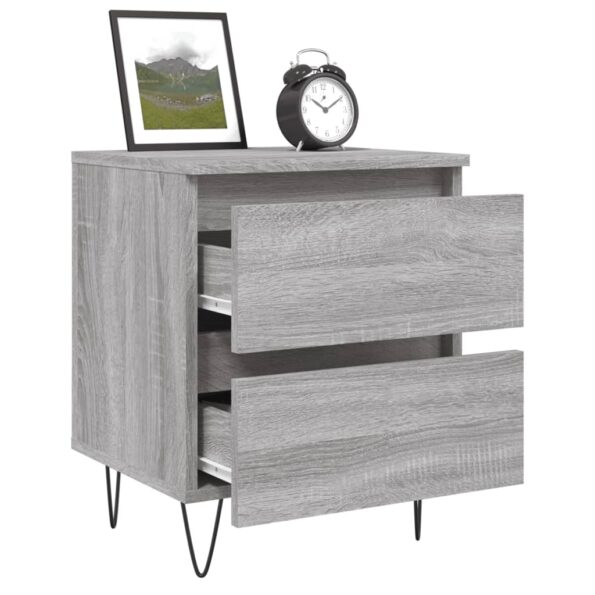 VXL8720845905408_g_en_hd_2.jpg vidaXL Nočné stolíky 2 ks sivý dub sonoma 40x35x50 cm kompozitné drevo – Obrázok 4