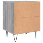 vidaXL Nočné stolíky 2 ks sivý dub sonoma 40x35x50 cm kompozitné drevo – Obrázok 8
