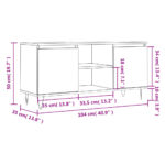 vidaXL TV skrinka betónovosivá 104x35x50 cm kompozitné drevo – Obrázok 11