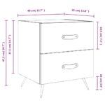 vidaXL Nočný stolík vysoký lesk biely 40x35x47,5 cm kompozitné drevo – Obrázok 12