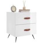 vidaXL Nočný stolík vysoký lesk biely 40x35x47,5 cm kompozitné drevo – Obrázok 8