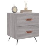 vidaXL Nočné stolíky 2 ks sivé sonoma 40x35x47,5 cm kompozitné drevo – Obrázok 4
