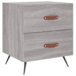 vidaXL Nočné stolíky 2 ks sivé sonoma 40x35x47,5 cm kompozitné drevo – Obrázok 5