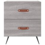 vidaXL Nočné stolíky 2 ks sivé sonoma 40x35x47,5 cm kompozitné drevo – Obrázok 6