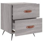 vidaXL Nočné stolíky 2 ks sivé sonoma 40x35x47,5 cm kompozitné drevo – Obrázok 8