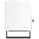vidaXL Nočné stolíky 2 ks lesklé biele 40x35x47,5 cm kompozitné drevo – Obrázok 8