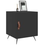 vidaXL Nočné stolíky 2 ks čierne 40x40x50 cm kompozitné drevo – Obrázok 4
