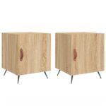 vidaXL Nočné stolíky 2 ks dub sonoma 40x40x50 cm kompozitné drevo – Obrázok 2