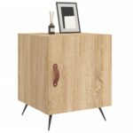 vidaXL Nočné stolíky 2 ks dub sonoma 40x40x50 cm kompozitné drevo – Obrázok 4