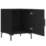 vidaXL Nočný stolík čierny 40x40x50 cm kompozitné drevo – Obrázok 3