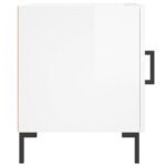 vidaXL Nočné stolíky 2 ks vysoký lesk biele 40x40x50 cm kompoz. drevo – Obrázok 5