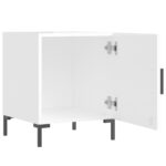 vidaXL Nočné stolíky 2 ks vysoký lesk biele 40x40x50 cm kompoz. drevo – Obrázok 6