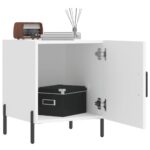 vidaXL Nočné stolíky 2 ks biele 40x40x50 cm kompozitné drevo – Obrázok 3