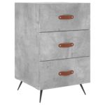 vidaXL Nočný stolík betónovo sivý 40x40x66 cm kompozitné drevo – Obrázok 2