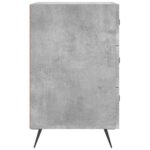 vidaXL Nočný stolík betónovo sivý 40x40x66 cm kompozitné drevo – Obrázok 6