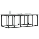 vidaXL Konferenčný stolík sivý sonoma 100x50x35,5 cm kompozitné drevo – Obrázok 3